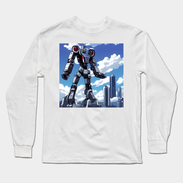 Giant Mecha Robot Long Sleeve T-Shirt by AlienMirror